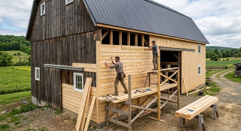 Barn Siding Installation in Holly, MI
