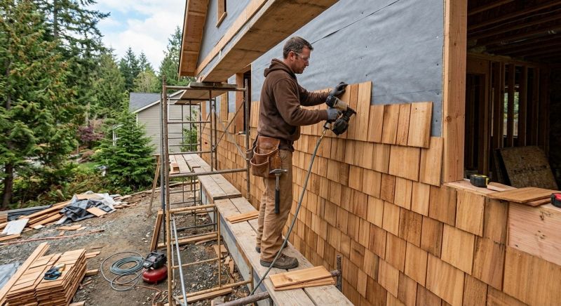 Cedar Siding Installation in Oxford, MI