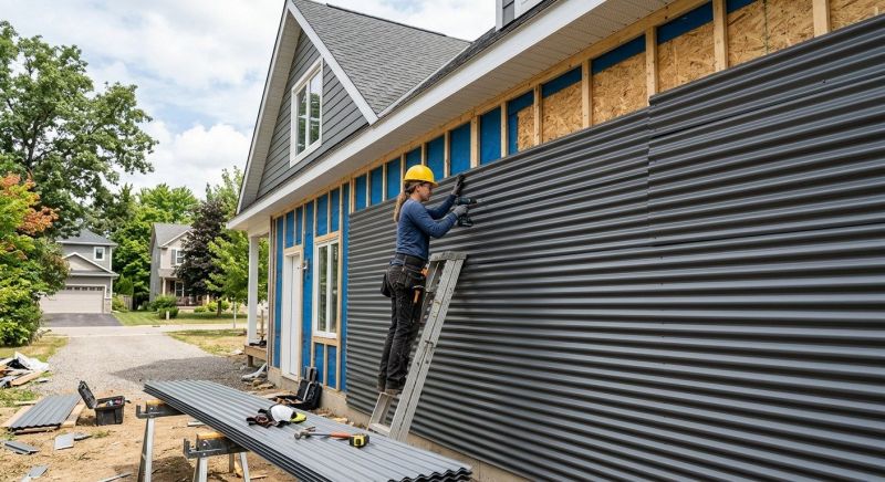 Corrugated Siding Installation in Lake Orion, MI