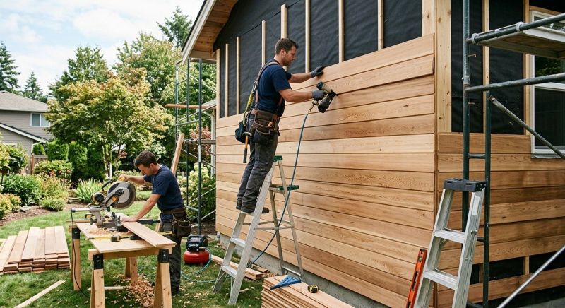 Hardwood Siding Installation in Genesee County, MI