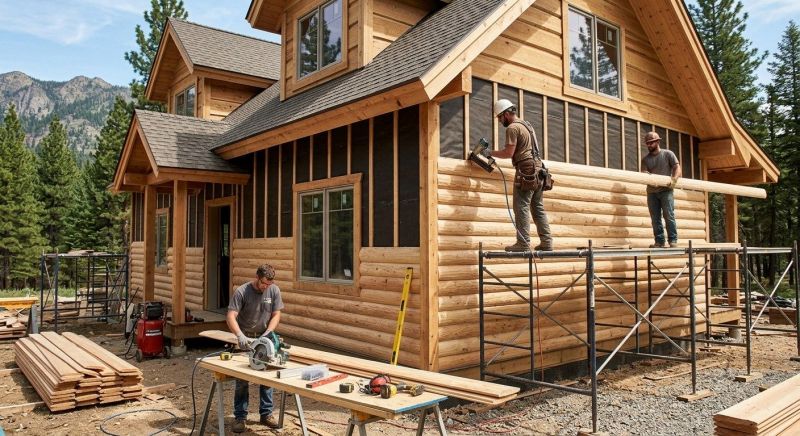 Log Siding Installation in Clinton Township, MI