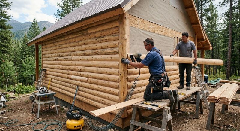 Log Siding Installation in Clinton Township, MI