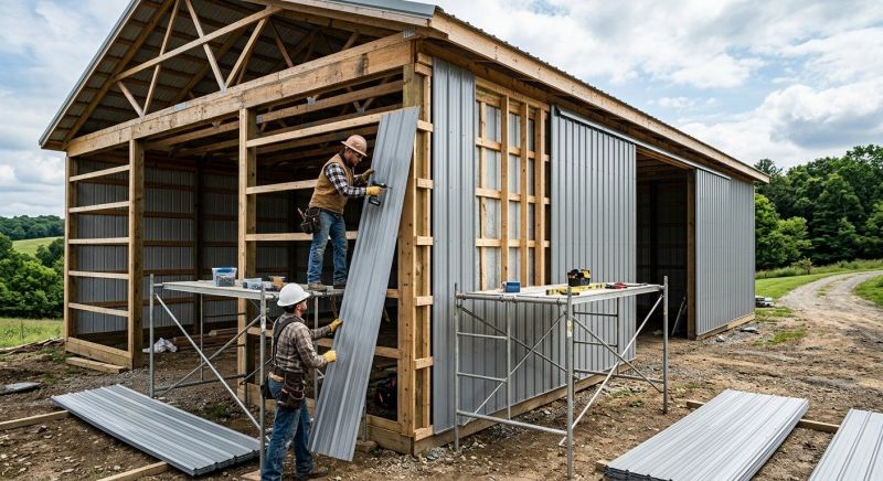Metal Barn Siding Installation in Lake Orion, MI