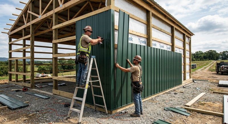 Metal Barn Siding Installation in Lake Orion, MI