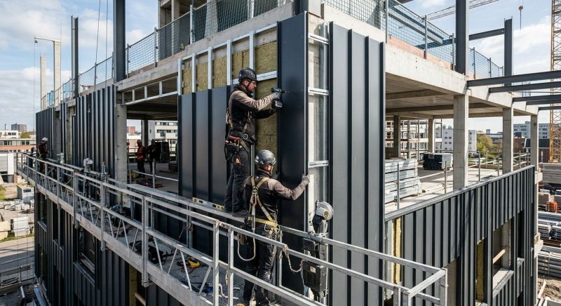 Steel Cladding Installation in Lake Orion, MI