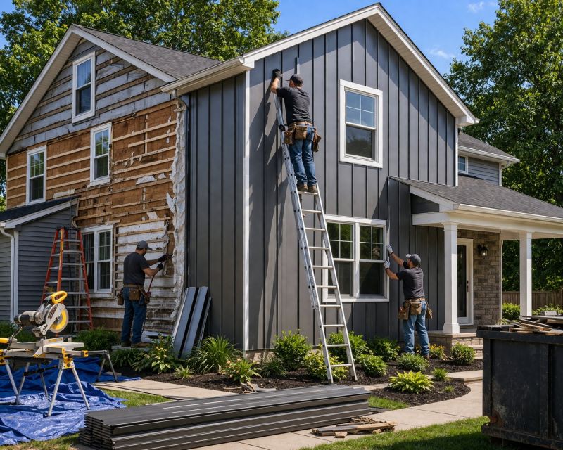 Vertical Siding Replacement in Lake Orion, MI