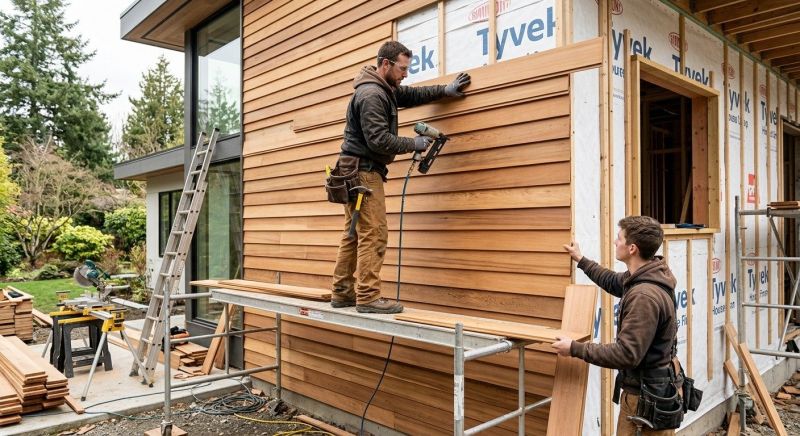 Wood Cladding Installation in Armada, MI