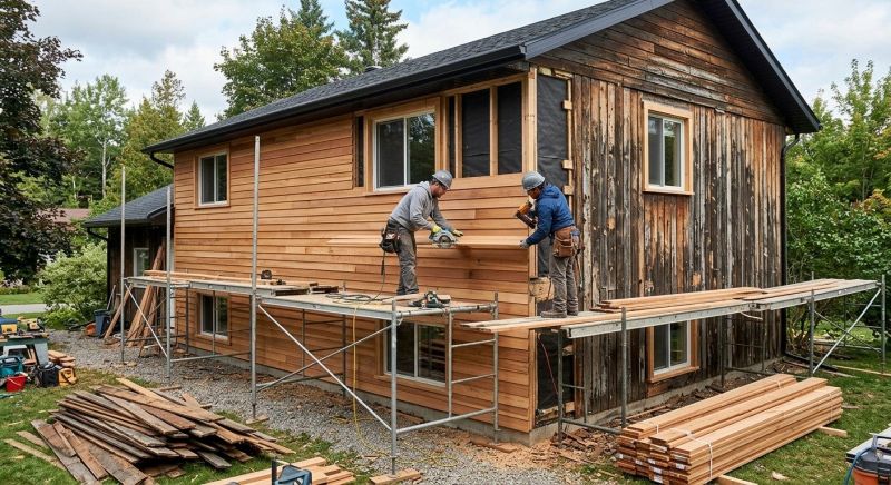 Wood Cladding Installation in Clinton Township, MI
