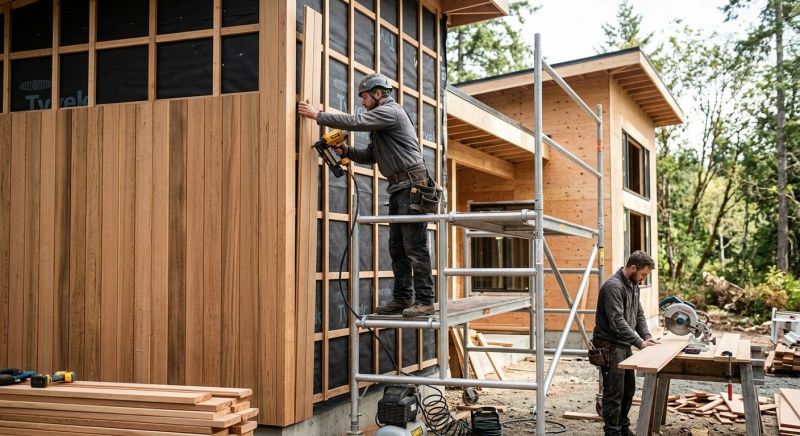 Wood Cladding Installation in Genesee County, MI