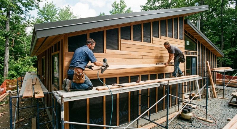 Wood Cladding Installation in Goodrich, MI