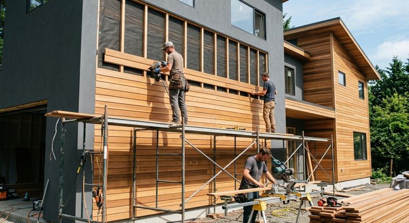 Wood Cladding Installation in Imlay City, MI